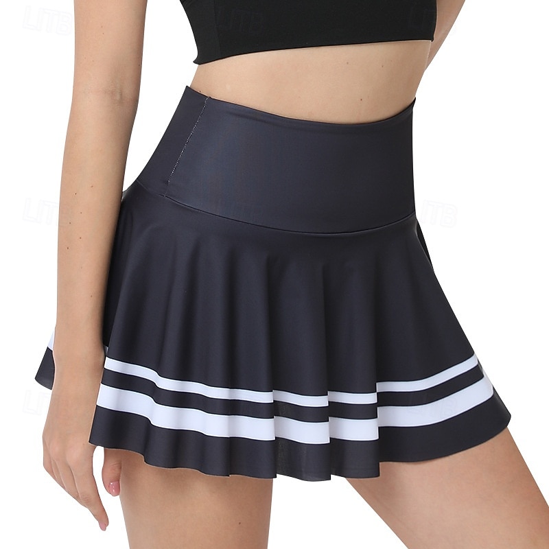 Dam Grafisk Avslappnad kjol Tenniskjol Trendig Tryck Fuktabsorberande Andningsfunktion Tennis Pickleball Löpning Underdelar Blå och Vit Röd / Svart Mörkrosa Tenniskläder 2026 - $28.99 –P9