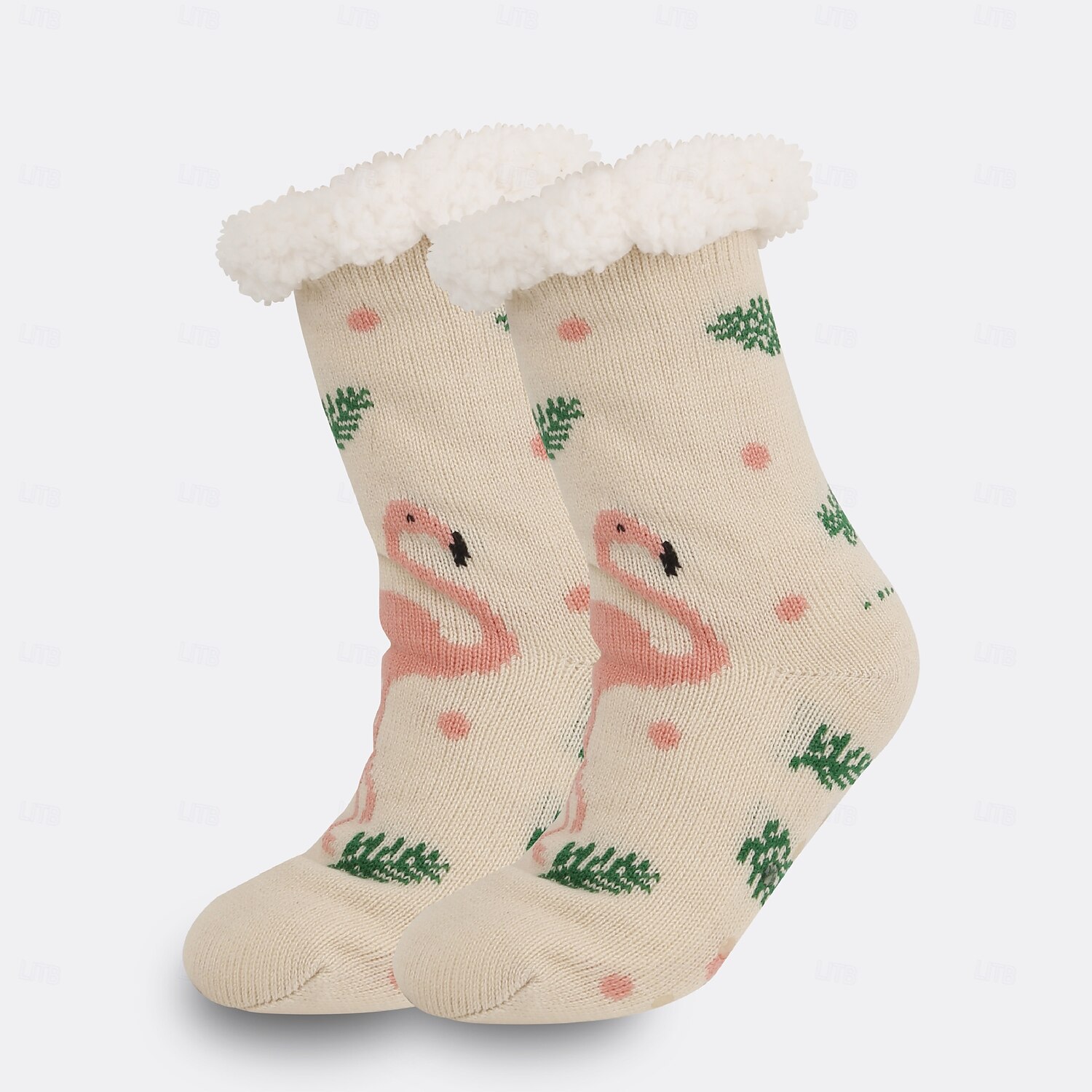 Meias de chão fofas com animais para mulheres, meias de neve de inverno felpudas e felpudas, meias aconchegantes para dormir em casa com protetores de pernas, meias macias de carpete para pós-parto de 2025 por $7.99 –P3