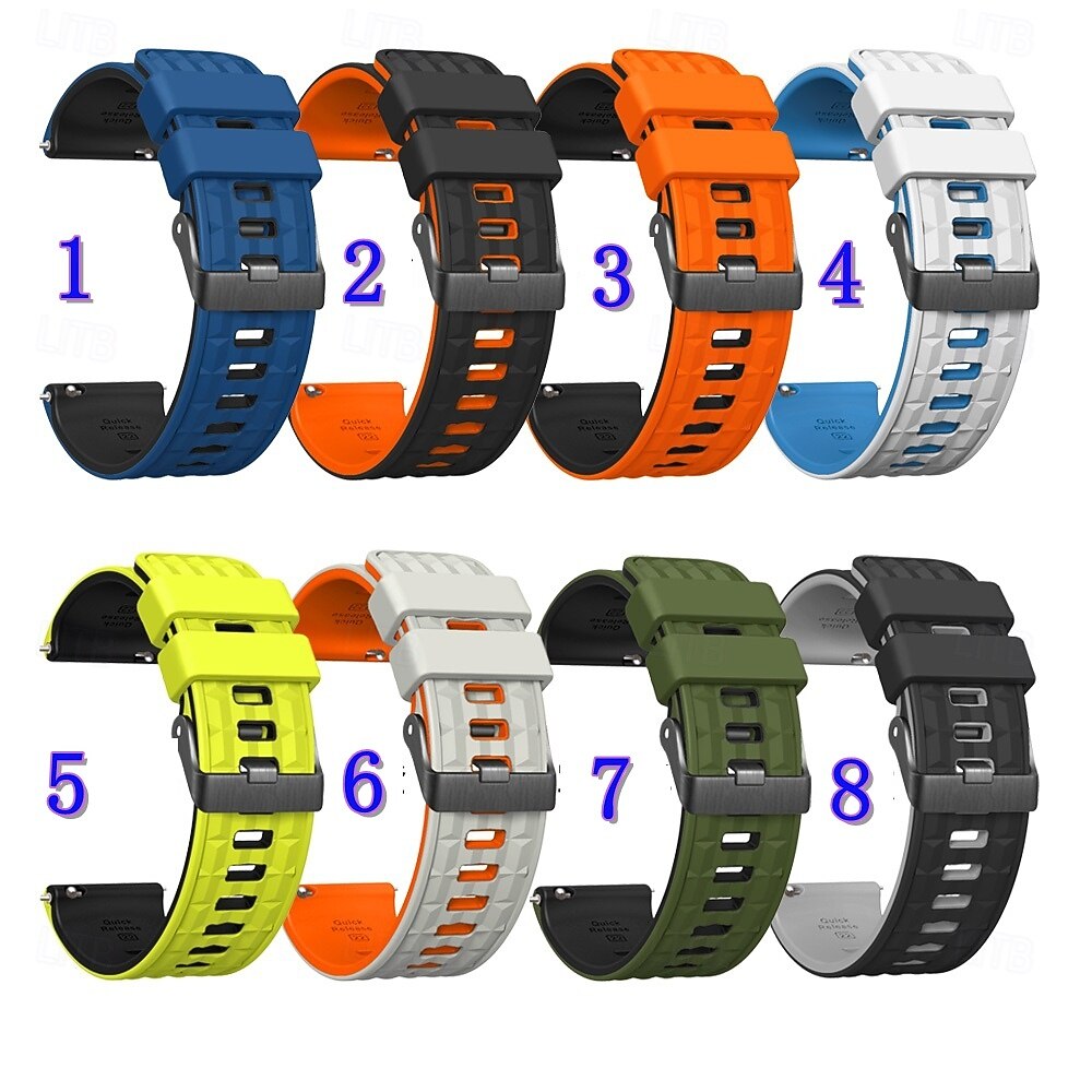 Smart Watch Band Compatible with Garmin Samsung Huawei Amazfit Polar Xiaomi Ticwatch Watch 3 Pro, Watch 2 Classic, Watch GT 3 Pro / 2 Pro / 2e / Runner / Active / 42mm / 46mm, Honor Magnic 2 GS 3i 2025 - $14.99 –P1