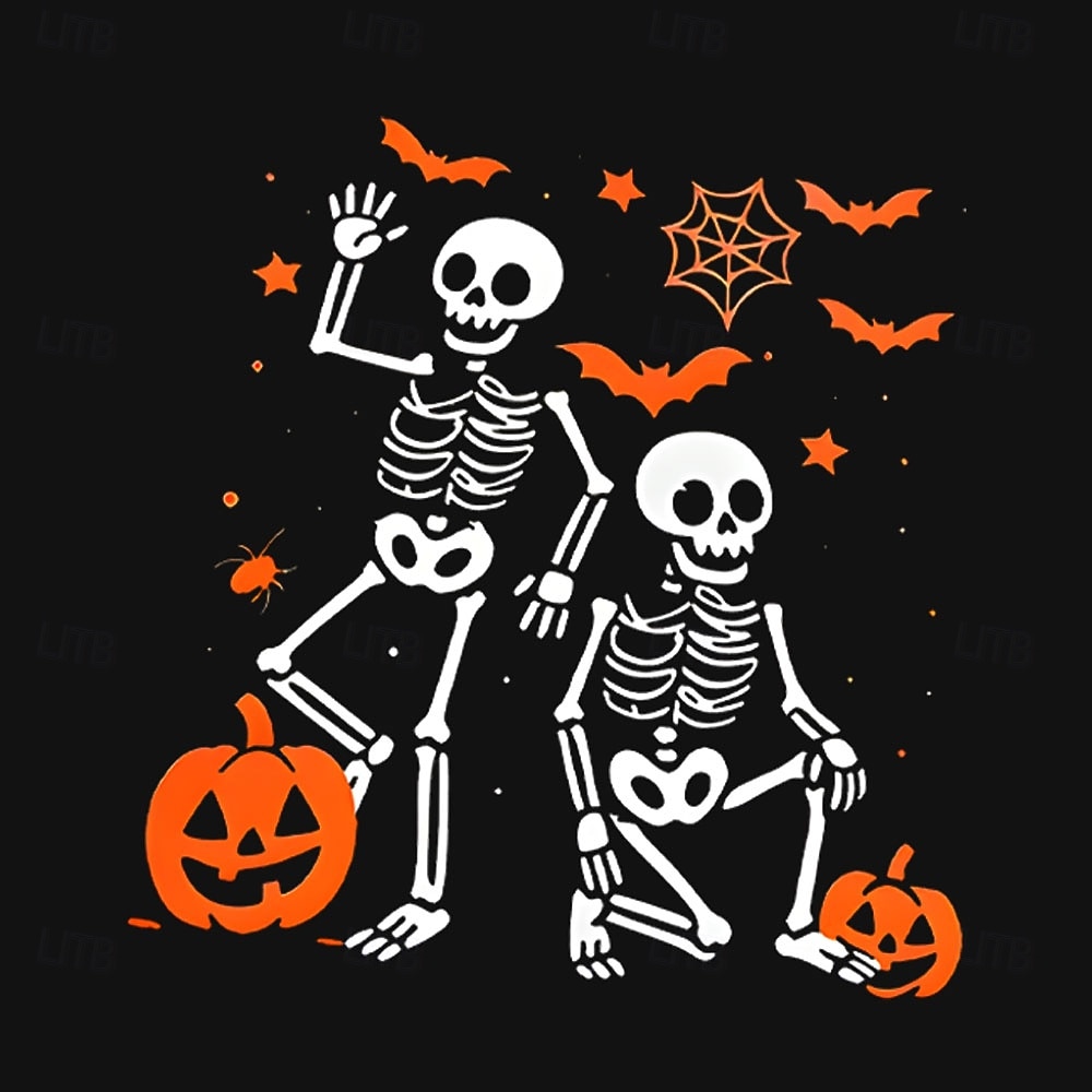 Halloween Pánské Lebky Mikina Punk Večírek Tričkový Dovolená Černá Rubínově červená Výstřih ke krku 3D Celý rok Návrhář 2025 - $30.99 –P2