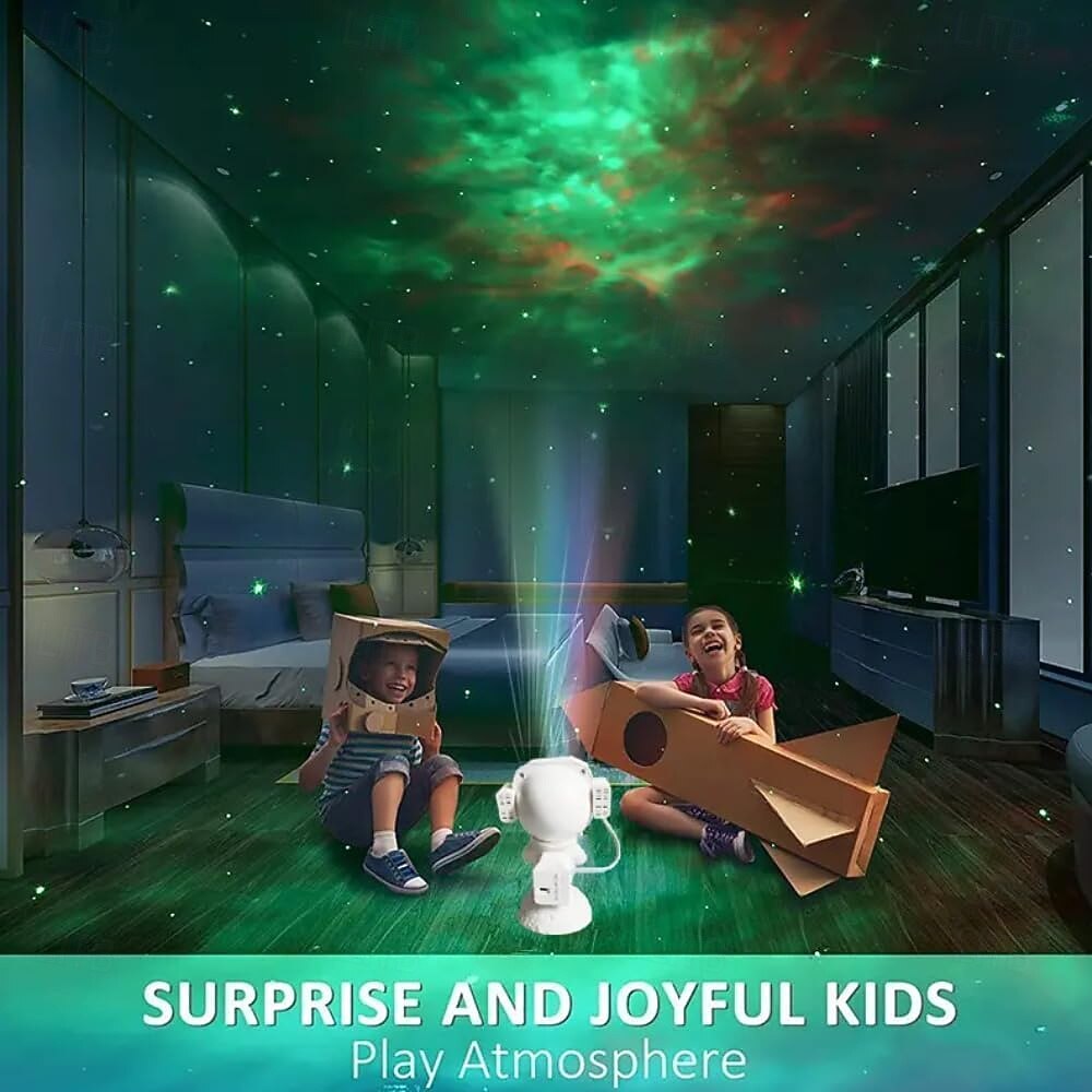 Astronaut Galaxy Projector Star Projector Night Light with Music Remote Control and 360 Adjustable Nebula Galaxy Light Projector for Bedroom Kids Gifts Party 2025 - $40.99 –P5