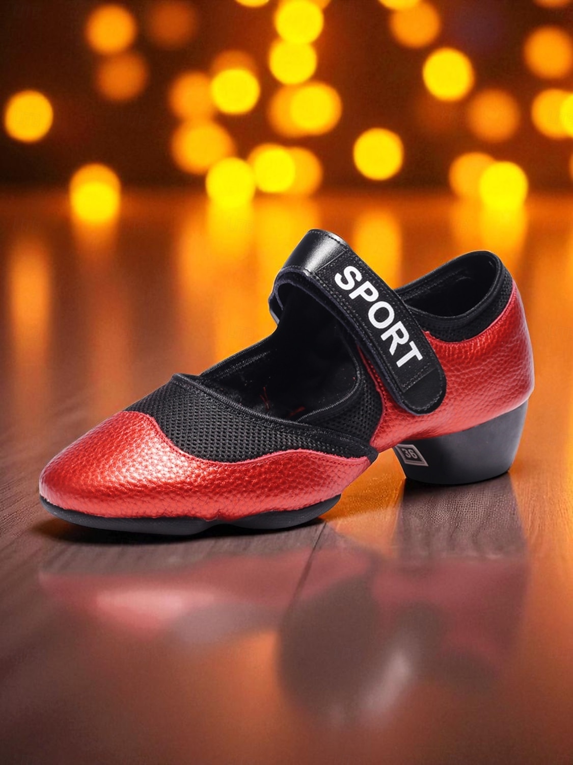 Sapatos de dança jazz femininos com sola dividida vermelha e preta - tênis de performance confortáveis e antiderrapantes para prática de dança latina, moderna e de salão de 2025 por $46.99 –P3