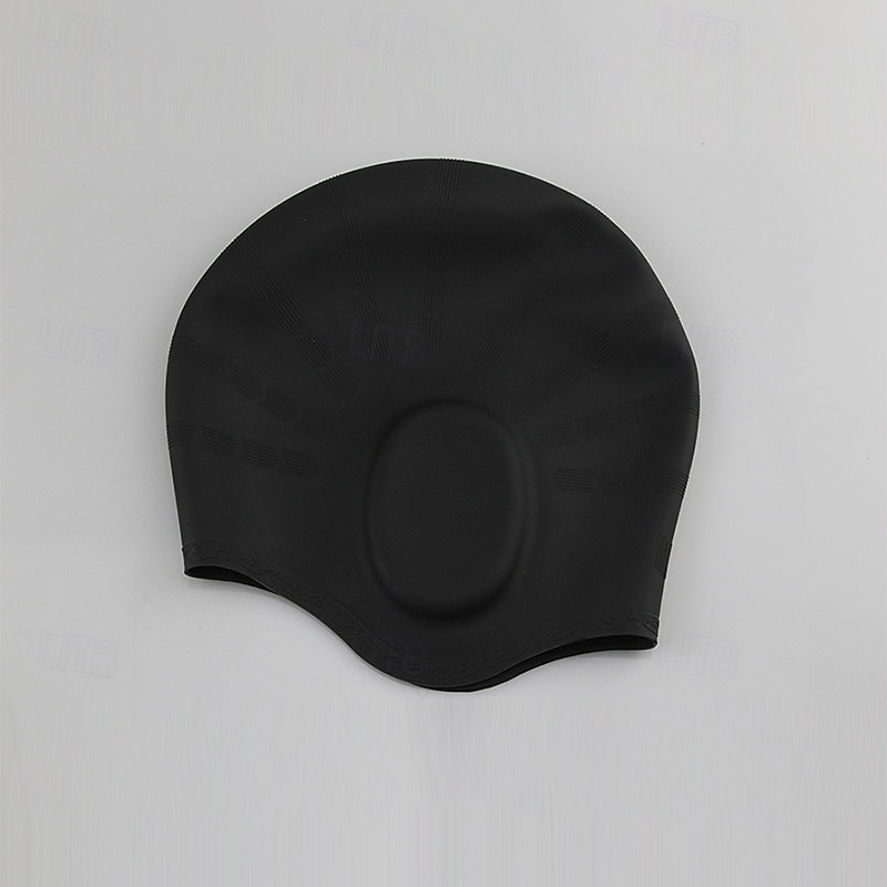 قبعة سباحة من السيليكون إلى بالغين سيليكون غرفة إضافية ملائمة مريح مقاوم للكلور ومضاد للحساسية سباحة تزلج على الماء 2026 - $5.49 –P6