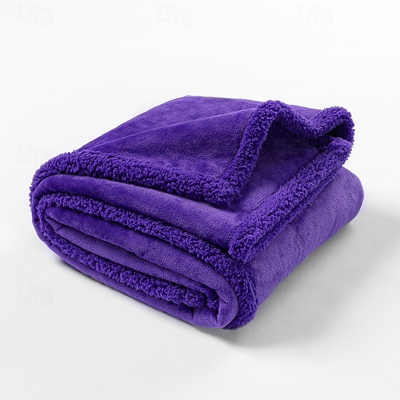 Pătură impermeabilă pentru animale de companie pătura groasă din flanel și sherpa pentru patul animalelor de companie pătură moale din catifea pentru câini 2025 - $11.49 –P14