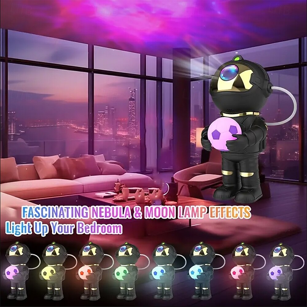 Astronaut Galaxy Projector Light Night Light Starry Sky Nebula Ceiling LED Light with Timer and Remote Control Multiple Room Decorations Suitable for Birthday Halloween and Christmas Gifts. 2025 - $48.99 –P8