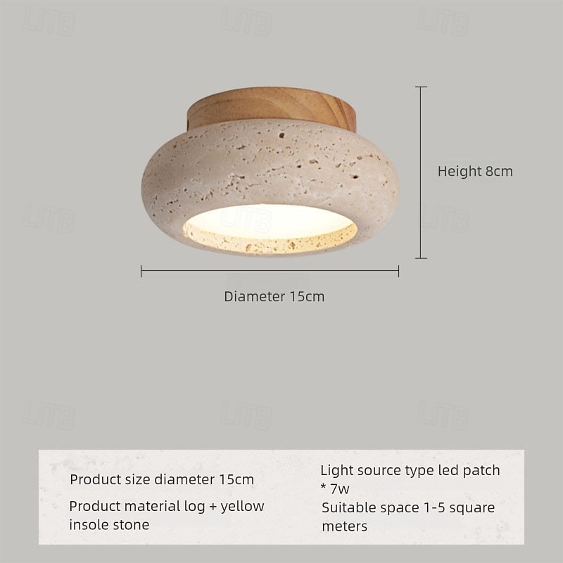 LED Ceilling Light Stone Flush Mount Ceiling Light 15cm Ceiling Lamp for Living Room Corridor Aisle 2025 - $71.99 –P8