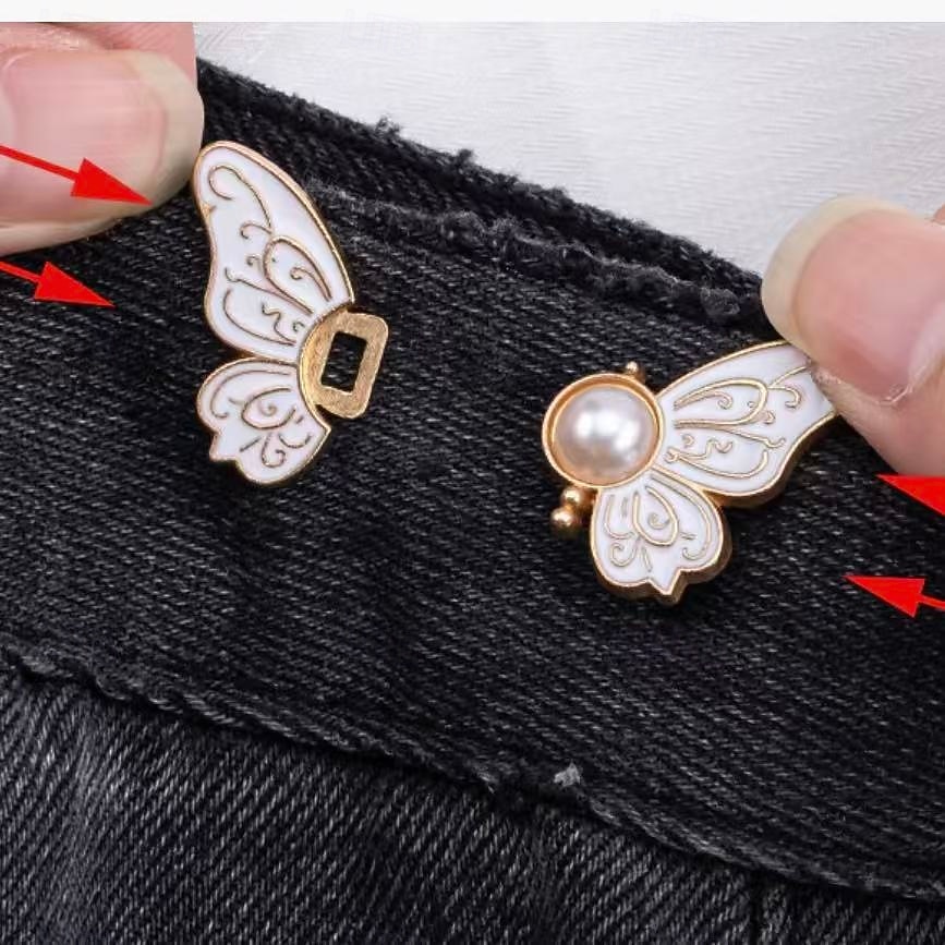 Confezione da 8 fermagli a farfalla staccabili per stringere la vita – fermagli per bottoni di jeans regolabili senza cuciture, stringivita istantaneo per jeans larghi, regolatore di vita rimovibile in 8 colori del 2025 a $15.99 –P8