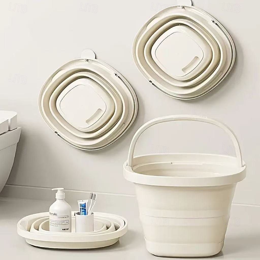 Składane, przenośne plastikowe wiadro – oszczędzające miejsce, o dużej pojemności, do użytku na zewnątrz, w samochodzie, na rybach, do prania, mycia, moczenia stóp, wielofunkcyjne, do przechowywania i 2026 - $21.69 –P8