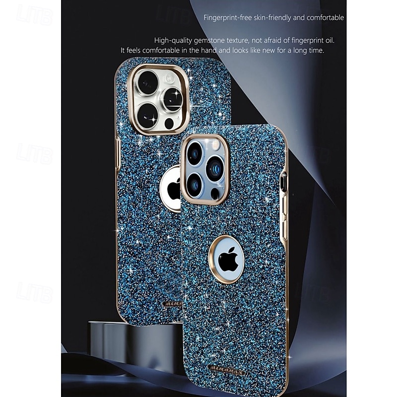 телефон Кейс для Назначение iPhone i16 15 14 Pro Max Plus 13 Pro Max Кейс на заднюю панель Поддержка беспроводной зарядки Блеск Блеск Блестящий Защита от удара Ретро ТПУ ПК 2026 - $21.99 –P1