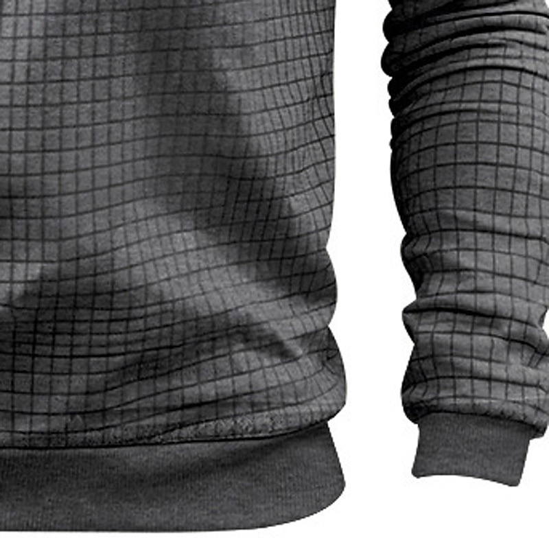 Hombre Sudadera Sudadera con estampado de gofres Sudadera Con Capucha Pull-over Negro Blanco Verde Ejército Caqui Gris Cuello Barco Plano Con Texturas Deporte Casual Diario Ropa de calle Fresco Ropa 2025 - $27.99 –P7
