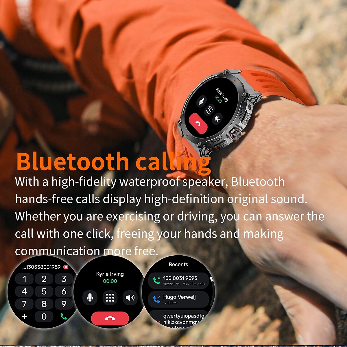 AK17G Умные часы 1.43 дюймовый Смарт Часы Bluetooth Контроль температуры Педометр Датчик для отслеживания активности Совместим с Android iOS Женский Мужчины GPS 2025 - $69.99 –P11