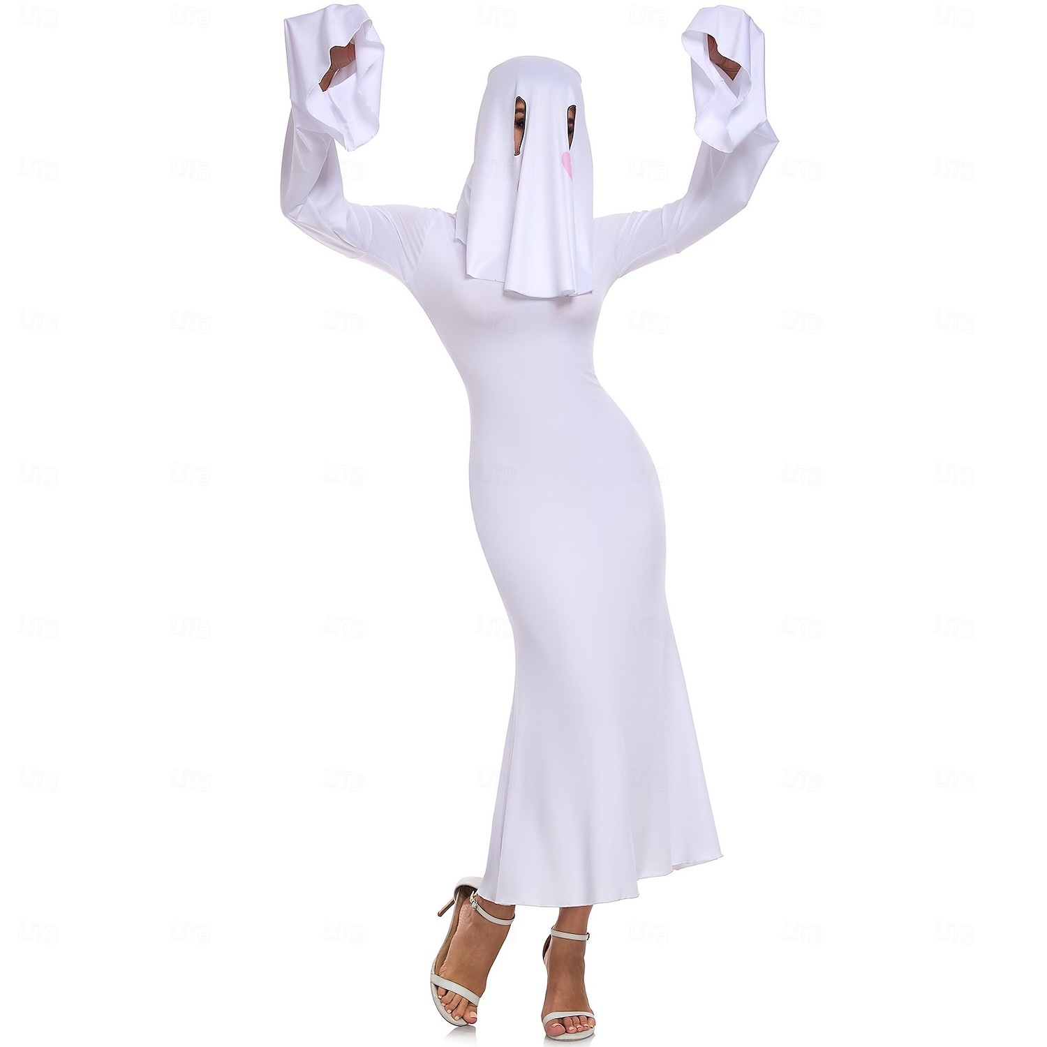 Duch Strašidelná nevěsta předvečer Všech svatých Šaty Cosplay kostým předvečer Všech svatých Dospělé Dámské předvečer Všech svatých Karneval Výkon Plesová maškaráda Jednoduché Halloweenské kostýmy 2025 - $40.99 –P2