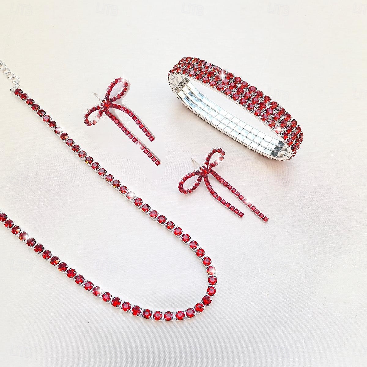 Los sistemas nupciales de la joyería 1 Legierung Pendientes Collare Pulseras Mujer Lujo Bonito Geométrico Alegría Forma Geométrica Conjunto de joyas Para Fiesta 2025 - $14.99 –P1