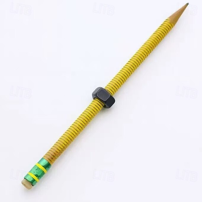 2/3/5 peças de caneta de descompressão de porca com rosca lápis de madeira com rosca e porca giratória perfeita para escola escritório casa presente de aniversário de 2025 por $10.99 –P4