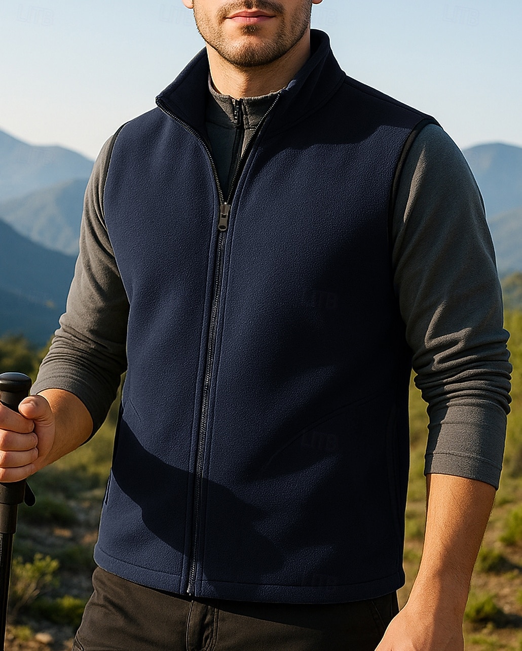 Herren Fleeceweste Ärmellos Weste Außen Thermowarm Winter Vollreißverschluss Polyester Schwarz Armeegrün Rot Jagd Angeln Klettern 2025 - $21.99 –P4