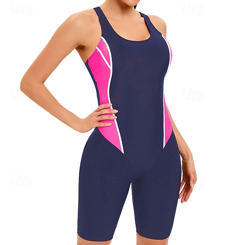 Femmes Maillot de bain Maillot Anti UV Protection Solaire UV UPF50+ Sans manches Maillot de Bain Natation Surf Patchwork Été Printemps Automne de 2025 ? $22.99 –P13