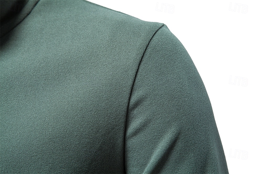 Per uomo Felpa con zip corta Nero Blu marino Blu Verde Cachi Collo Alto Semplice Lavoro Sport & Outdoor Casuale senza stampa Cool Casual Maglione Primavera Autunno Abbigliamento Felpe con cappuccio del 2026 a $26.99 –P5