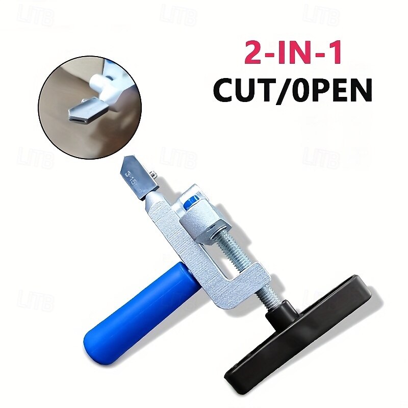 2-in-1 Manual Glass & Tile Cutter with Diamond Roller Wheel - Precision Cutting Tool for DIY & Construction, Adjustable Metal Base & Clamps, Lightweight Portable Design 2026 - $21.99 –P7