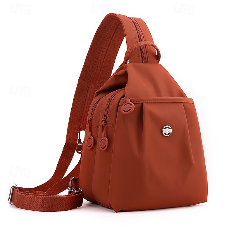 Bolso de viaje impermeable de dos vías, mini mochila para mujer 2025, bolso de pecho de tela Oxford antirrobo, mochila informal de moda para el hombro. 2026 - $30.99 –P7