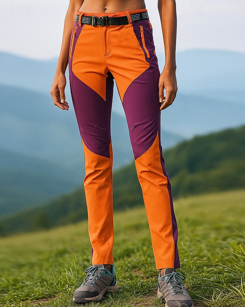 Dames Wandelbroek Waterdichte broek Softshell broek Lapwerk Zomer Buiten Normale pasvorm waterdicht Winddicht Kleding Onderlichaam Zak Zwart Leger Groen Spandex Kamperen&Wandelen Hardlopen S M L XL 2025 - $38.99 –P9
