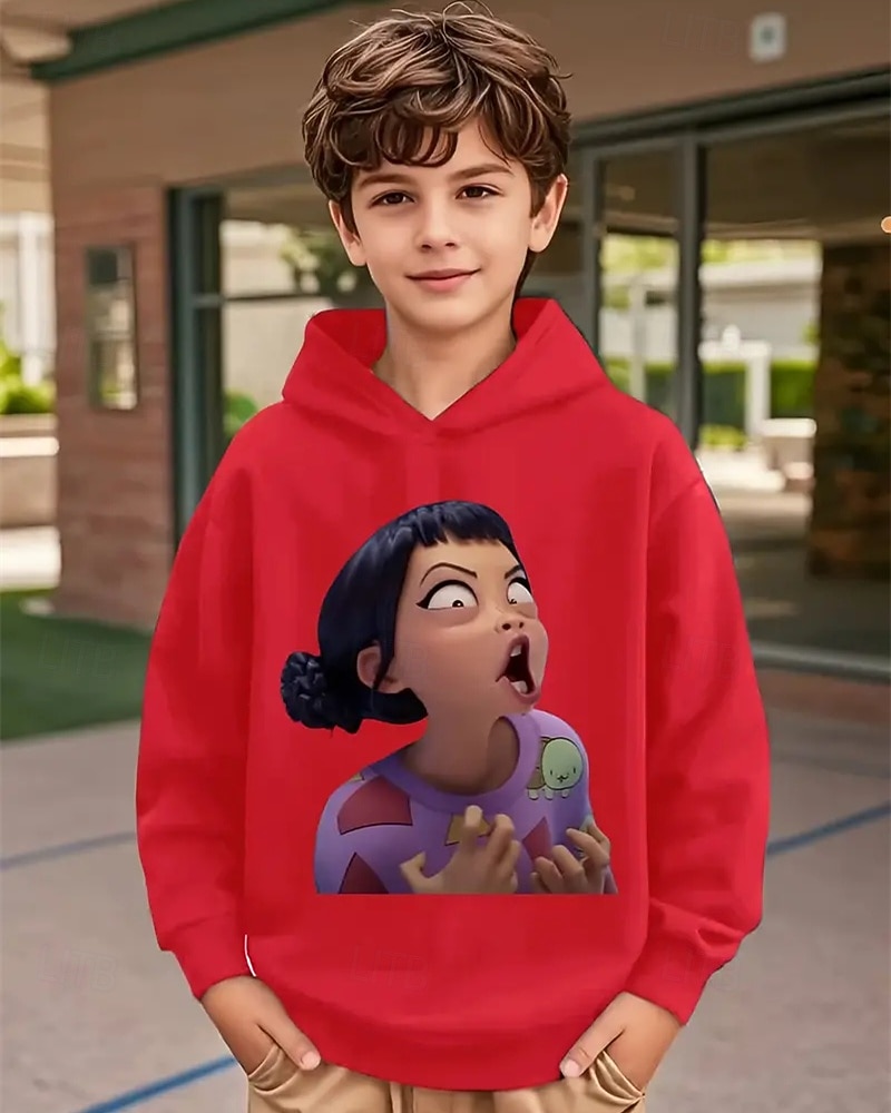 Kpop Demon Hunter Pojkars Tecknad Grafisk Hoodie - Animefigur Tryckt Tröja Med Uttrycksfulla Ögon Mjuk Avslappnad Vintervärme Bekväm Höst &vinterkläder för skolan &lekträffar 2025 - $18.99 –P1