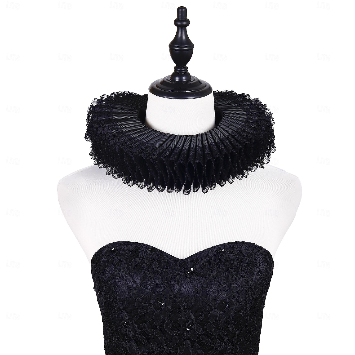 Rococó Victoriano Renacimiento Cuello con volantes isabelino Noble Aristócrata Disfraz Unisexo Víspera de Todos los Santos Carnaval Rendimiento LARP Feria Ren Adultos Cuello Todas las Temporadas 2025 - $19.49 –P9