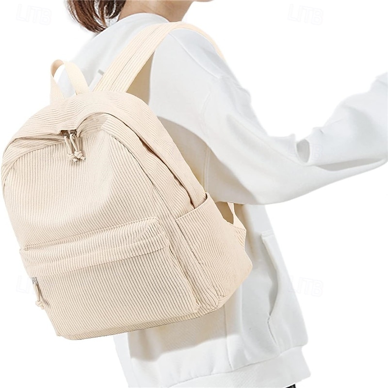 Sac à dos d'école pour adolescents, grand sac à dos en velours côtelé, léger, pour ordinateur portable 17 pouces, pour filles et garçons, décontracté, pour le lycée de 2026 ? $35.99 –P1