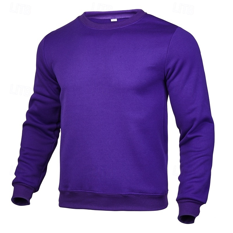 Per uomo Maglia Felpa in pile Maglione Felpa con cappuccio foderata in pile Nero Bianco Giallo Rosa Rosso Girocollo Semplice Sport & Outdoor Casuale Quotidiano Poliestere Streetwear Cool del 2025 a $8.49 –P10
