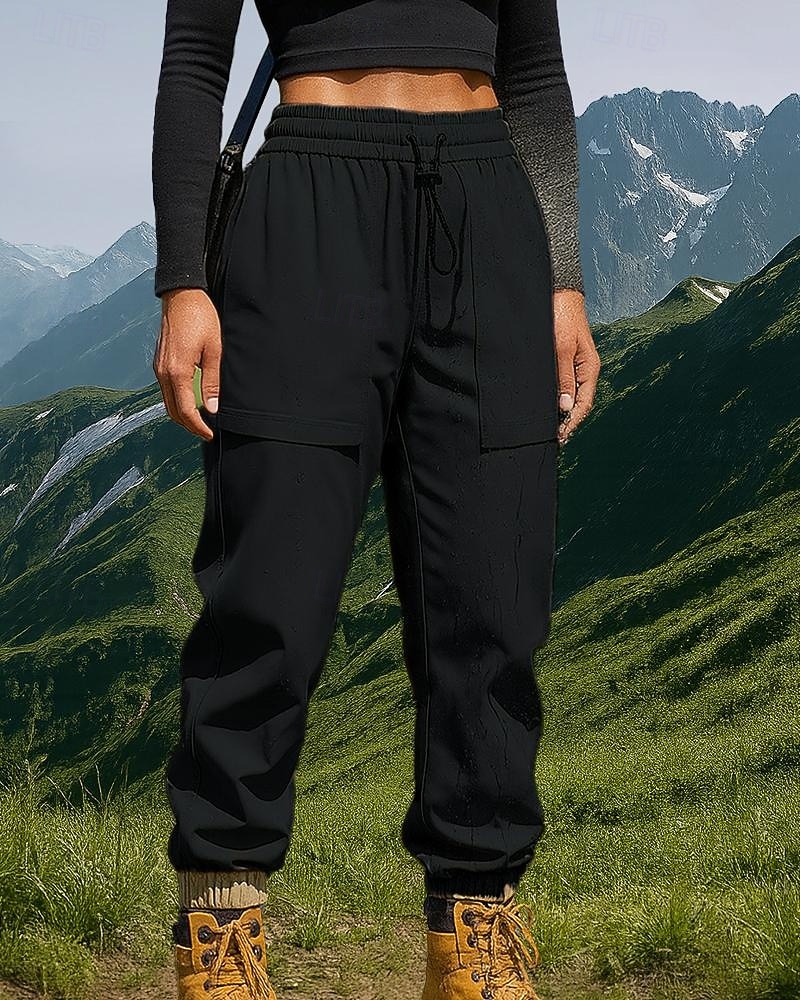 Women's Hiking Pants Trousers Casual Pants Winter Autumn / Fall Outdoor Regular Fit Waterproof Windproof Bottoms Pocket Elastic Waist Black Army Green Camping / Hiking Running S M L XL XXL 2026 - $46.99 –P4