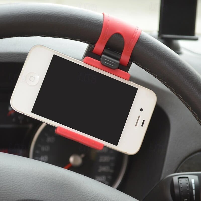 Support de téléphone portable pour volant de voiture, support de tableau de bord portable, support créatif pour la navigation, support mains libres sécurisé pour téléphone, support universel pour smartphone de véhicule, accessoire de 2025 ? $6.99 –P2