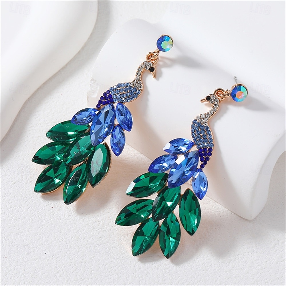 Boucle d'Oreille Créoles Le style rétro Poire Goutte ancien Mode Déclaration Des boucles d'oreilles Bijoux Rose foncé / Turquoise / Rose clair Pour Mariage Soirée Fête 1 Paire de 2025 ? $9.99 –P7