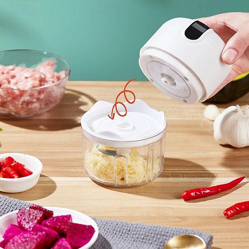 300 ml sähköinen valkosipulilihamylly mini valkosipulimurskain lihamylly pippuripippuripähkinälihamylly 2026 - $39.99 –P1