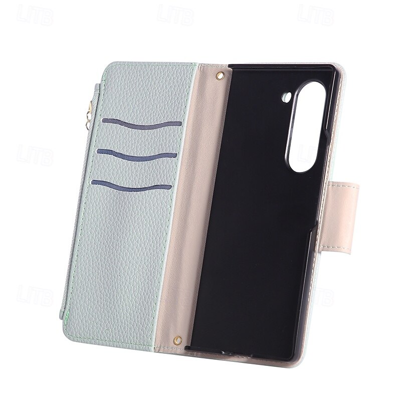 телефон Кейс для Назначение SSamsung Galaxy Z-образный сгиб 7 Z-сгиб 6 Z Fold 5 Z Fold 4 Кейс на заднюю панель с ремешком Откидная подножка Разъем для карты Ретро ТПУ Кожа PU 2025 - $17.99 –P4