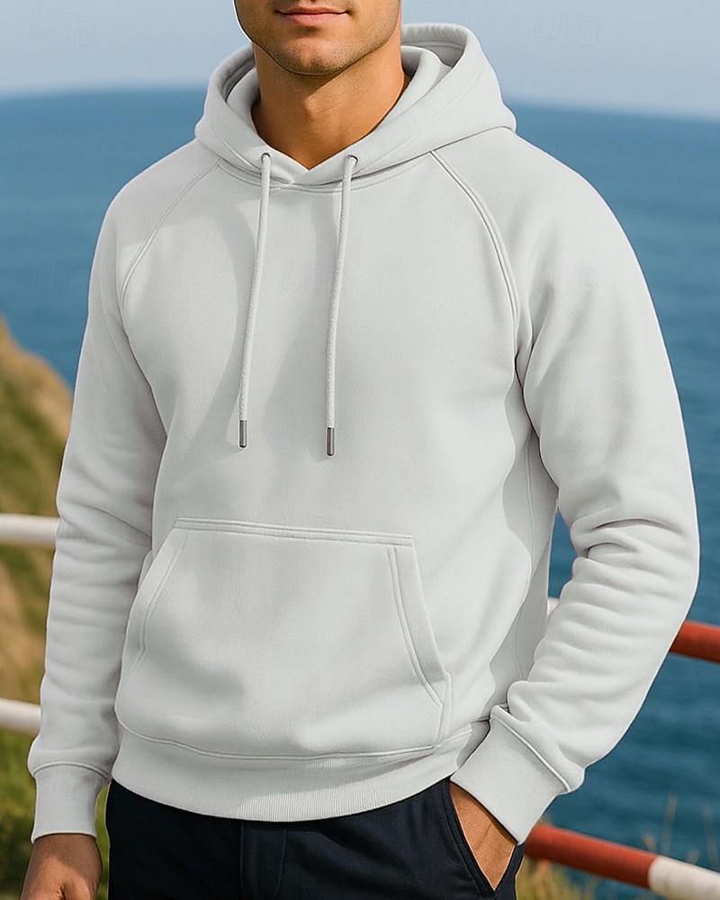 Hombre Sudadera informal Sudadera con capucha Con bolsillos Manga Larga Camiseta Ropa Deportiva Otoño Color sólido Moda Al Aire Libre Viaje Corriendo Ropa de deporte Ropa de Deporte Negro Amarillo 2025 - $21.99 –P10