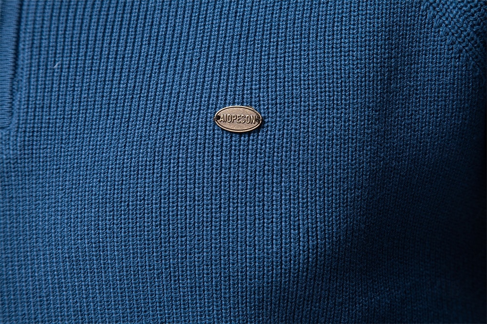 Miesten Pusero Neuloa Tavalliset topit Puolet vetoketjusta Tavallinen Pystykaulus Tyylikäs Aja sivuun Koulu Loma Vaatetus Kevät Syksy Musta Tumma laivastonsininen S M L 2025 - $50.99 –P15