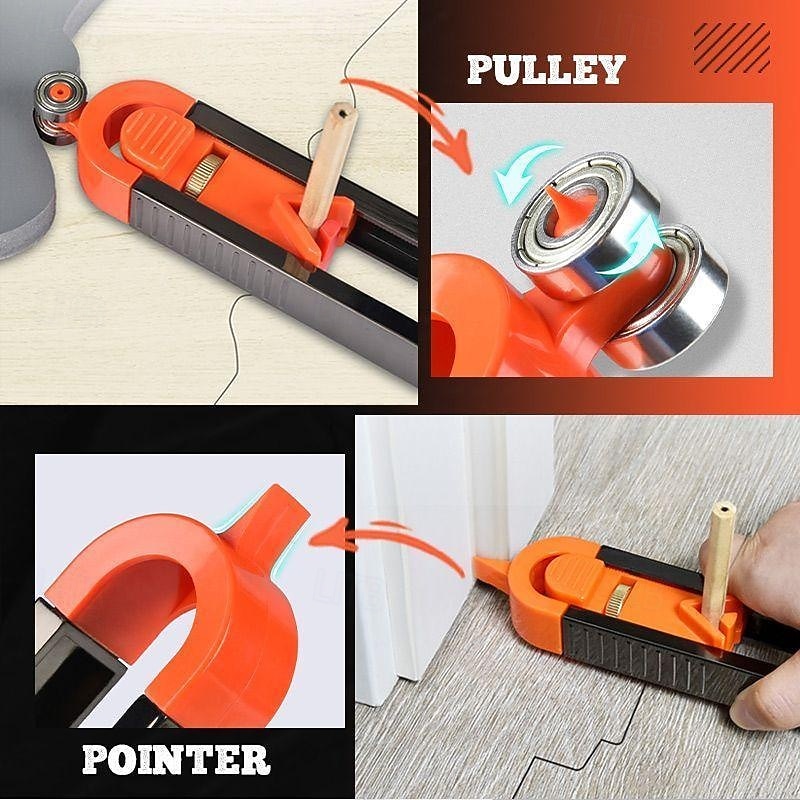 Profile Scribing Ruler Contour Gauge Precision Wheels Tool Profile Scribing Ruler Contour Gauge Wood Measuring Gauging Tools 2026 - $11.99 –P5