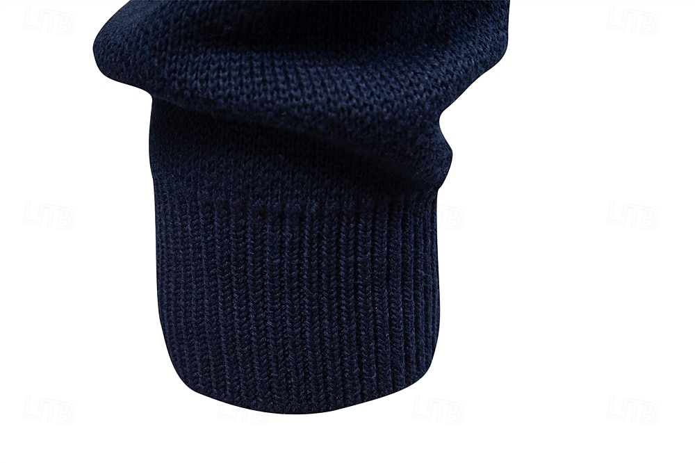 Męskie Sweter Rozpinany Sweter Fair Isle Robić na drutach Zwykłe topy Zapiąć na zamek błyskawiczny Geometryczny Golf Święta Sweter rozpinany Urlop Codzienny Odzież Wiosna Jesień Granatowy Khaki S M L 2025 - $50.99 –P7
