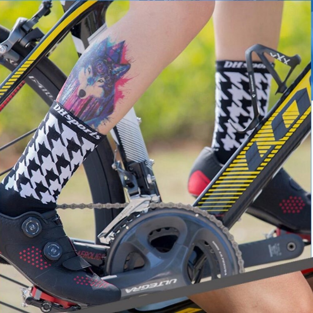 Calcetines Calcetines Ciclismo Calcetines de bicicleta Calcetines deportivos Calcetines atléticos Camping / Senderismo Senderismo Ejercicio al Aire Libre Bicicleta / Ciclismo Alta elasticidad Cómodo 2025 - $11.49 –P10