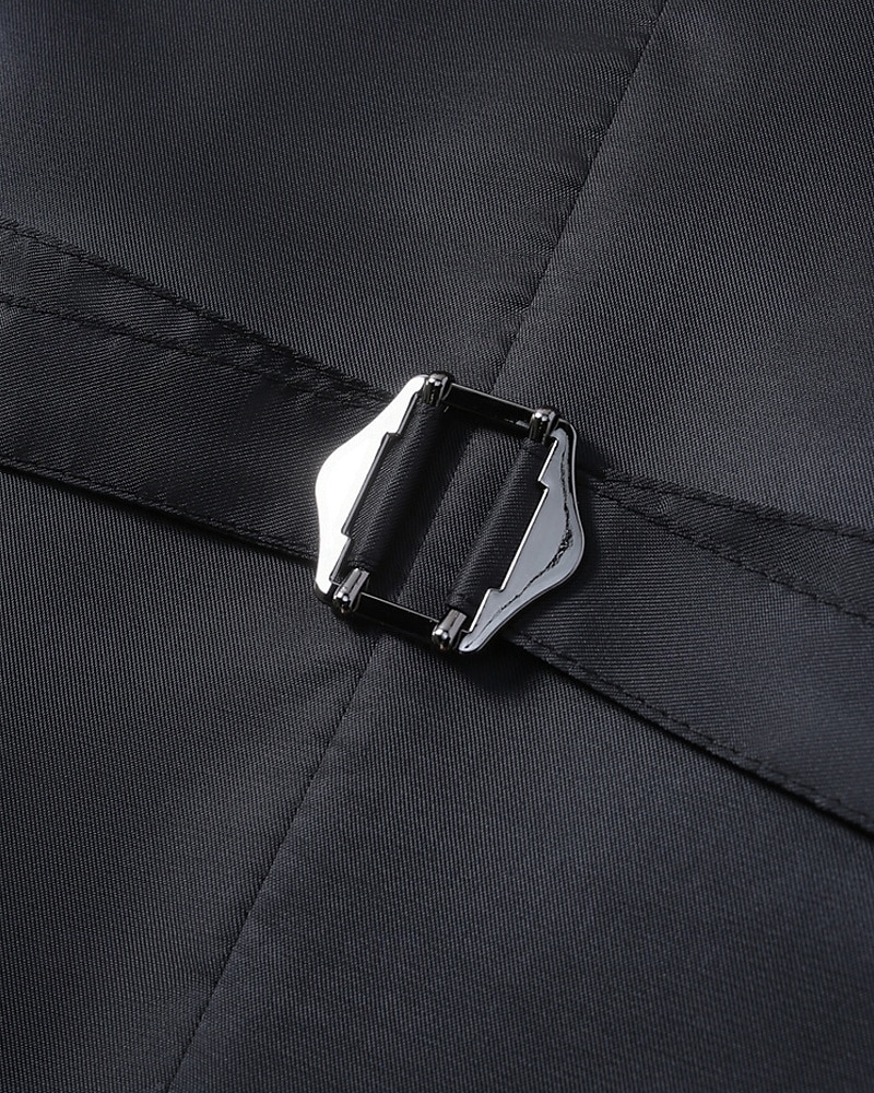 2026年 男性用 ベスト チョッキ ジレ バケーション パーティー ビジネス ファッション カジュアル 春 秋 ポケット ボタン ポリエステル 快適 ペーズリー シングルブレスト 一つボタン ピークドラペル レギュラー ロイヤルブルー ベスト  コレクション – $37.99 –P8