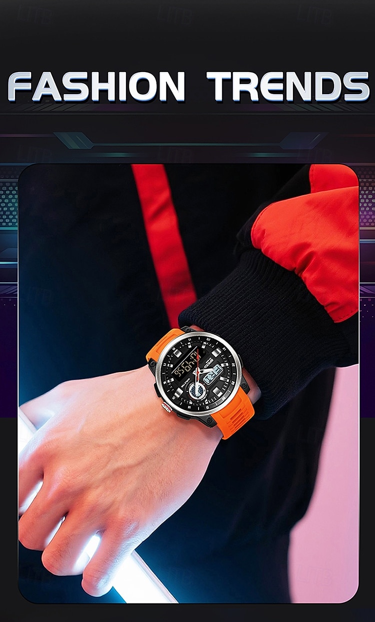 SANDA Fashion Brand Sport Electronics Watches Gift for men Outdoors Analog Digital Man Watch Luminous Waterproof Backlight Wristwatch 2026 - $35.99 –P10