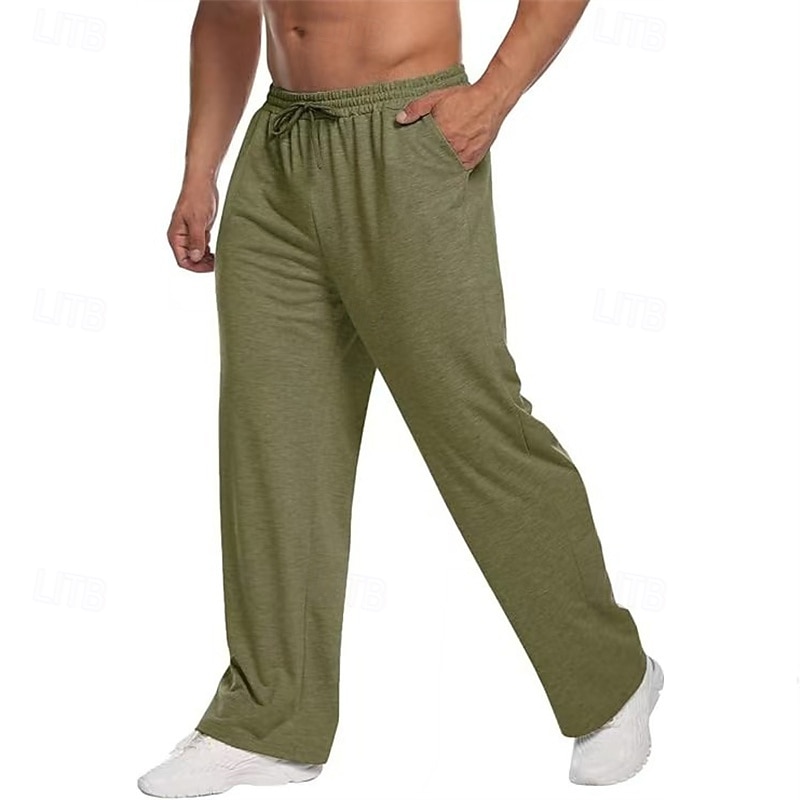 Homme Joggings Pantalons Pantalon d'hiver Pantalon de survêtement droit Cordon de serrage Avec Poches Taille Élastique Uni Confort Quotidien Sport en Plein Air Mode Occasionnel Bleu Rouge de 2026 ? $18.99 –P1