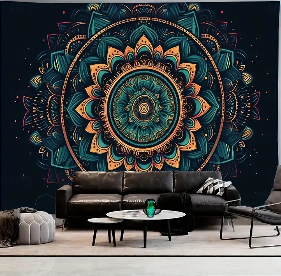 tapeçaria Tapeçarias Mandala Geométrica Boêmio Quarto Sala de estar Dorm Decorações de parede de porta de fundo de 2026 por $21.99 –P8