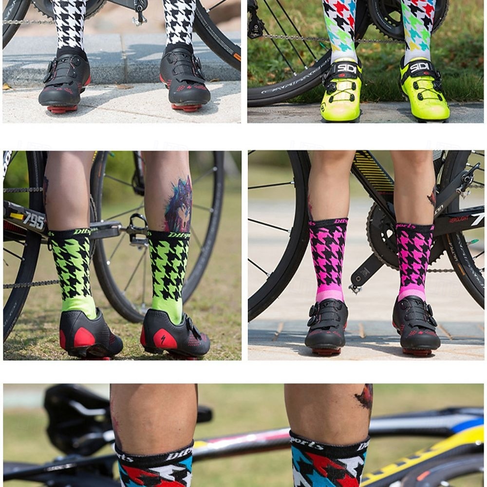 Calcetines Calcetines Ciclismo Calcetines de bicicleta Calcetines deportivos Calcetines atléticos Camping / Senderismo Senderismo Ejercicio al Aire Libre Bicicleta / Ciclismo Alta elasticidad Cómodo 2025 - $11.49 –P2