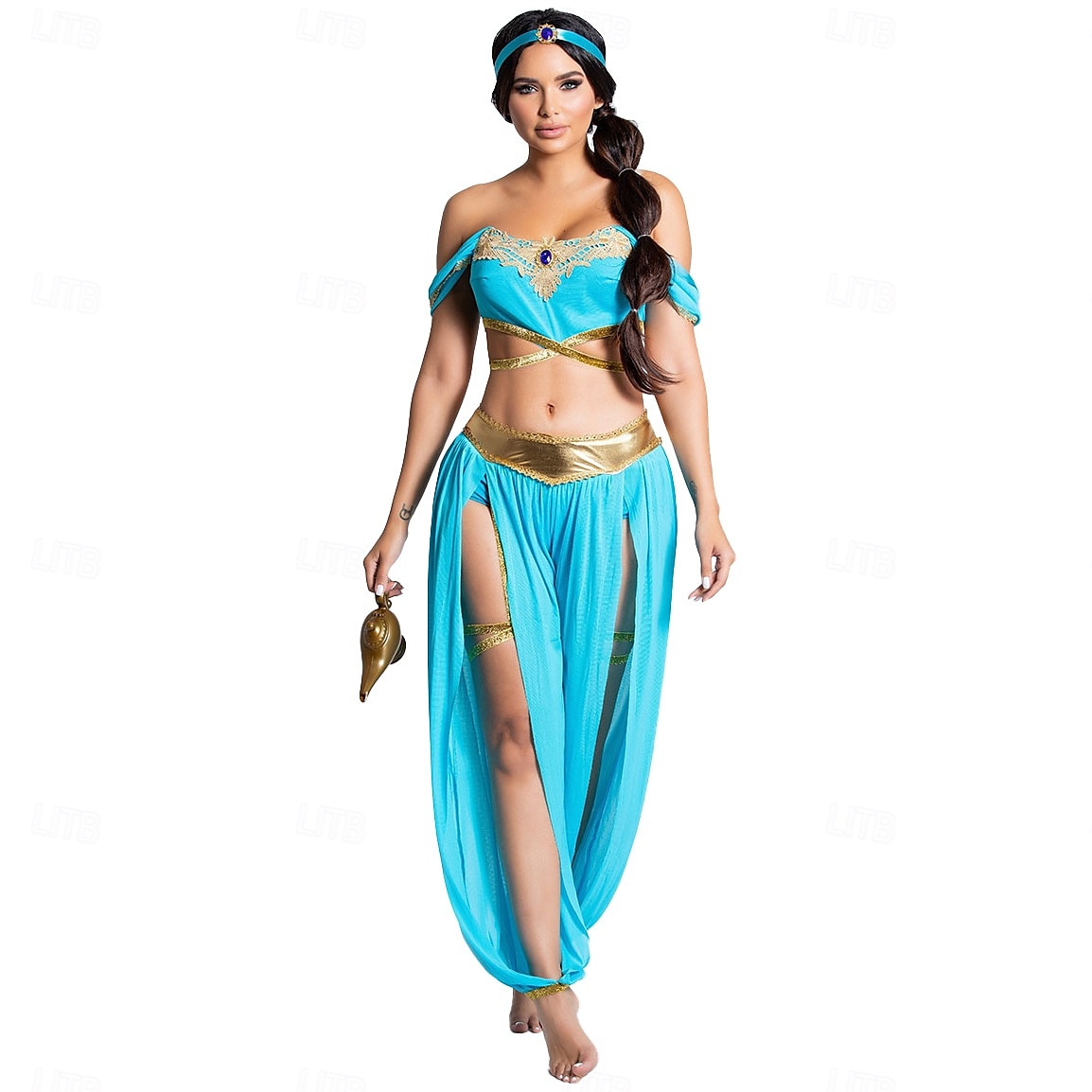 Duhul și lampa magică Prințesă Jasmine Costum de petrecere tematică Costume de dans Cosplay for Pentru femei Adulți Halloween Carnaval Performanță Petrecere Mascaradă 2026 - $48.99 –P2