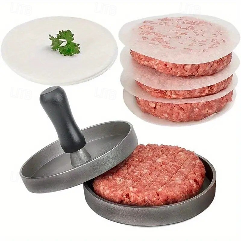non-stick burgerpresseform – trygg BPA-fri burgermaskin for storfe- og vegetarburgere, grillkjøkkenverktøy, essensiell kjøkkendings i leiligheten 2026 - $16.99 –P7