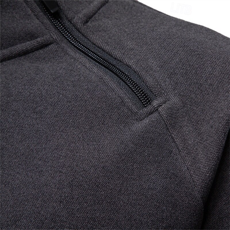 Per uomo Maglia Felpa con cappuccio Felpa con cappuccio in pile Felpa con zip corta Felpa con cappuccio tattica Nero Grigio scuro Con Cappuccio Semplice Cerniera Sport & Outdoor Casuale Quotidiano del 2025 a $39.99 –P3