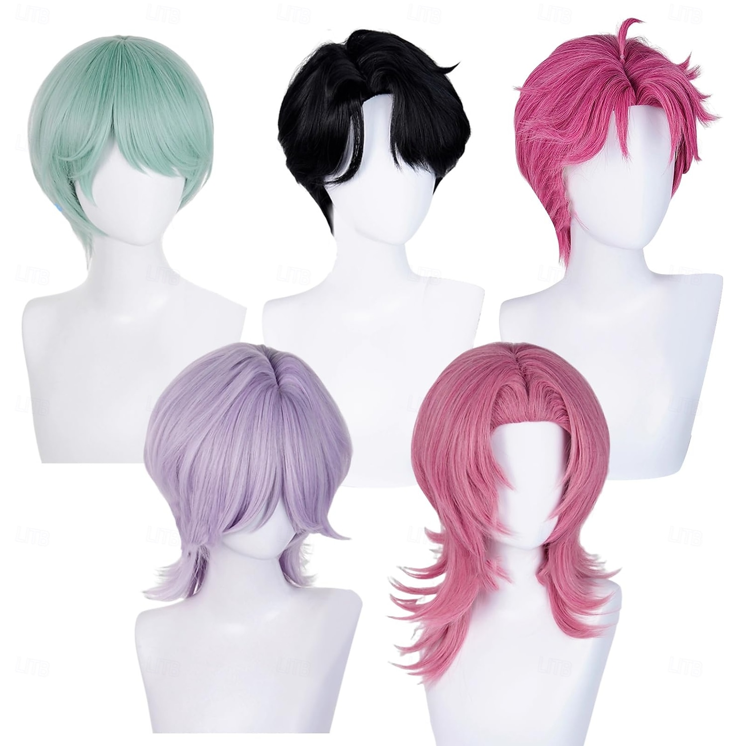 Dämonenjäger Kostüm Perücke Sajaboy Mystery Jinu Abby Cosplay Perücken Halloween Cosplay Haar 2025 - $18.49 –P6
