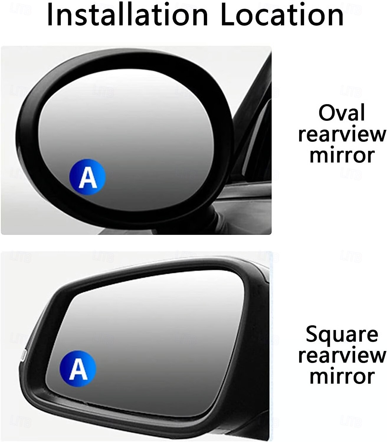 Espejo retrovisor para punto ciego de coche, 2 unidades, ajustable a 360 grados, gran angular, con ventosa, universal, redondo, auxiliar, para conducción, seguridad y estacionamiento. 2025 - $6.99 –P4