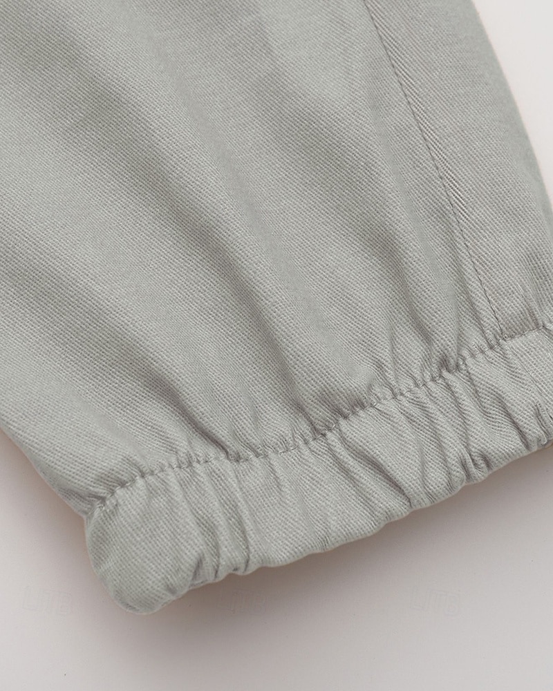 Men's Cargo Pants Joggers Trousers Drawstring Elastic Waist Multi Pocket Plain Wearable Outdoor Daily Camping & Hiking Fashion Classic Black Yellow 2026 - $21.99 –P8