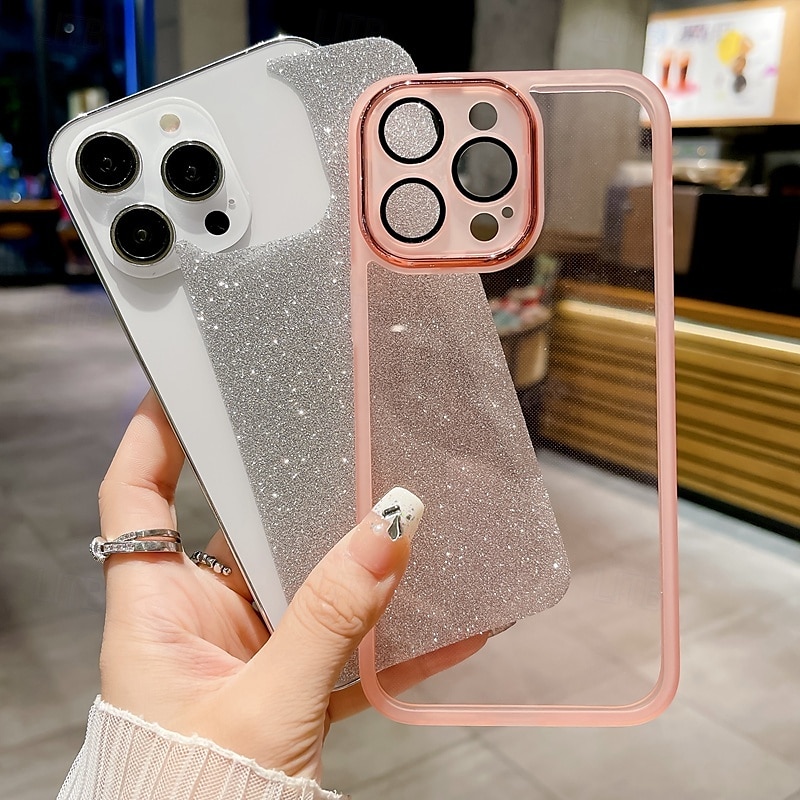τηλέφωνο tok Για iPhone 17 Pro Max 17 Air 16 15 14 Pro Max Plus 16e 13 Pro Max Πίσω Κάλυμμα Bling Glitter Shiny Ανθεκτική σε πτώσεις Διαβάθμιση χρώματος Σιλικόνη 2025 - $6.99 –P9